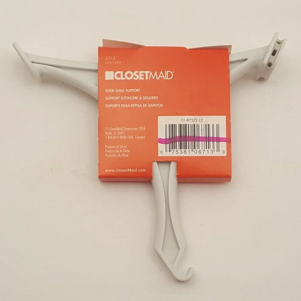 CLOSETMAID Shoe Shelf Support | 6713 | 01-87322-12 | NEW